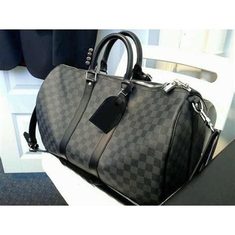 louis vuitton black duffle bag replica